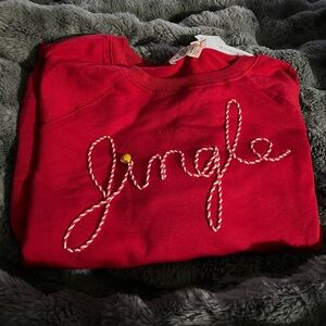 Red Philosophy Jingle Sweatshirt
